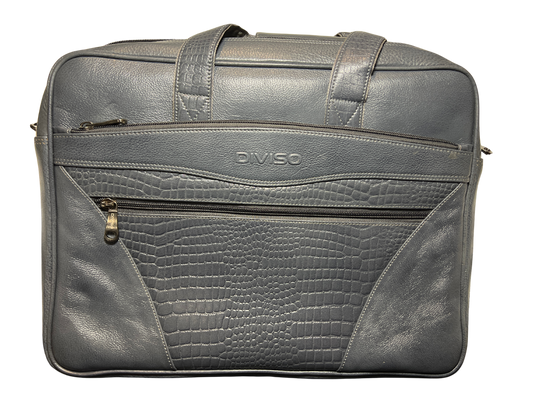 TrendyE Diviso-Laptop Bag - Double Zipper - Croc Skin Design